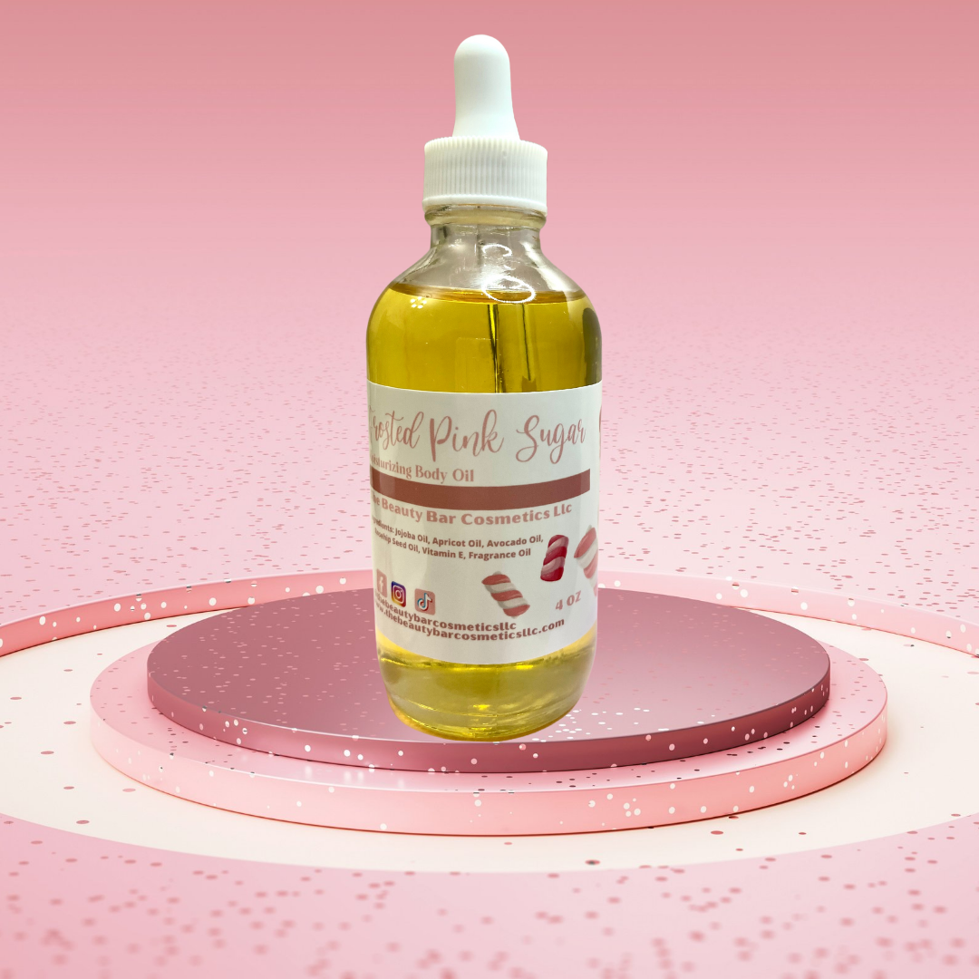 Frosted Pink Sugar Body Oil – Paradise Suds Bath & Body
